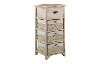 ΣΥΡΤΑΡΙΕΡΑ ΞΥΛΙΝΗ ΜΕ 4 ΣΥΡΤΑΡΙΑ  29x34x94(Y)cm