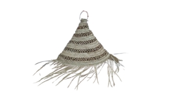 ΦΩΤΙΣΤΙΚΟ ΨΑΘΙΝΟ SEAGRASS ΔΙΧΡΩΜΟ ΠΛΕΞΗ Φ40x40Hcm