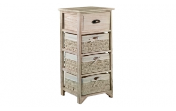 ΣΥΡΤΑΡΙΕΡΑ ΞΥΛΙΝΗ ΜΕ 4 ΣΥΡΤΑΡΙΑ  29x34x94(Y)cm
