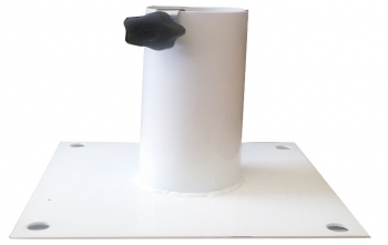 ΒΑΣΗ ΓΑΛΒΑΝΙΖΕ ΦΛΑΤΖΑ 25x25cm/ Φ90mm ΧΩΡΙΣ ΑΝΤΙΡΙΔΕΣ
