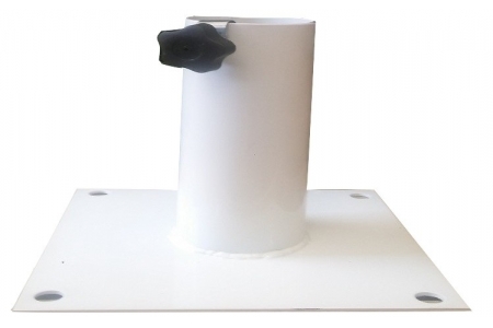 ΒΑΣΗ ΓΑΛΒΑΝΙΖΕ ΦΛΑΤΖΑ 25x25cm/ Φ90mm ΧΩΡΙΣ ΑΝΤΙΡΙΔΕΣ