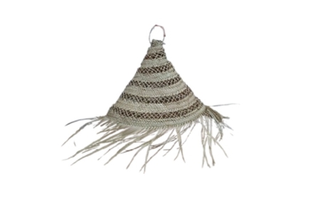 ΦΩΤΙΣΤΙΚΟ ΨΑΘΙΝΟ SEAGRASS ΔΙΧΡΩΜΟ ΠΛΕΞΗ Φ40x40Hcm